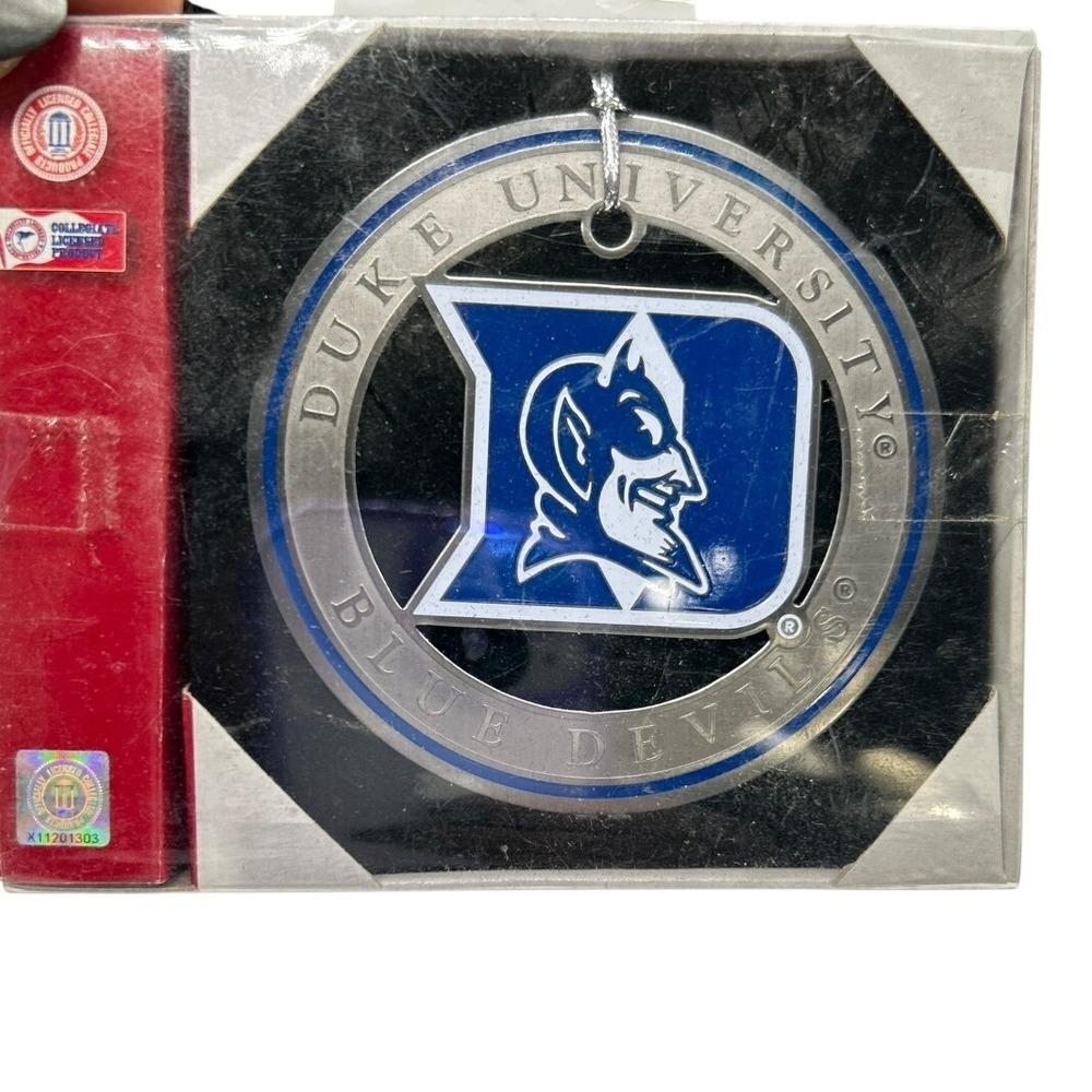 NEW Duke Blue Devils University Sport Candy Cane Ornament Forever Collectibles